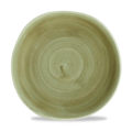 Churchill Servies Horeca Kwaliteit Stonecast Patina Burnished Green Round Trace Bord 26.4cm