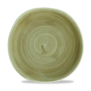 Churchill Servies Horeca Kwaliteit Stonecast Patina Burnished Green Round Trace Bord 26.4cm