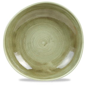 Churchill Servies Horeca Kwaliteit Stonecast Patina Burnished Green Round Trace Bord 28.6cm