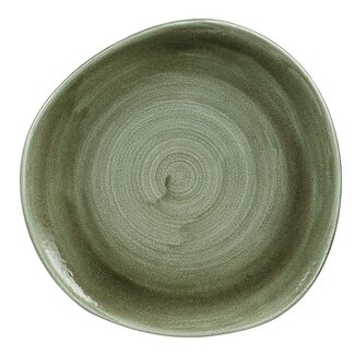 Churchill Servies Horeca Kwaliteit Stonecast Patina Burnished Green Round Trace Bord 18.6cm Churchill Servies Horeca Kwaliteit Stonecast Patina Burnished Green Round Trace Bord 18.6cm
