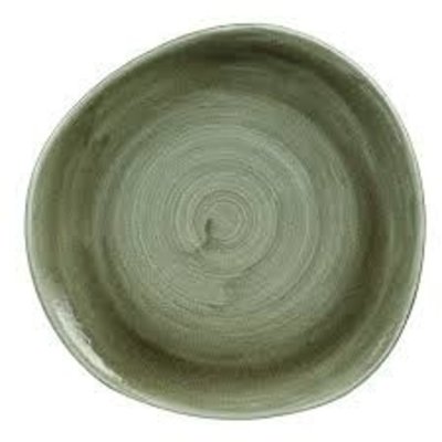 Churchill Churchill Stonecast Patina Burnished Green Round Trace Bord 21cm