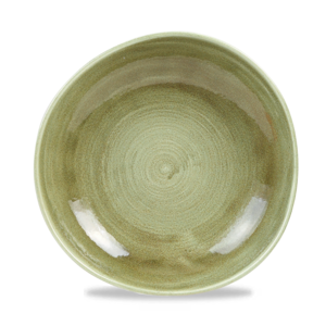 Churchill Servies Horeca Kwaliteit Stonecast Patina Burnished Green Round Trace Bowl 25.3cm