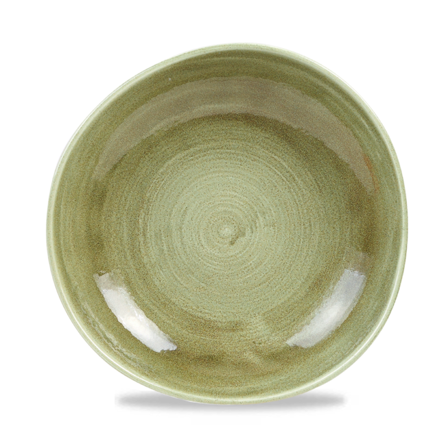 Churchill Servies Horeca Kwaliteit Stonecast Patina Green Round Trace Bowl 25.5cm 12/box