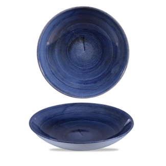 Churchill Servies Horeca Kwaliteit Stonecast Patina Cobalt Blue Evolve Coupe Bowl 24.8cm