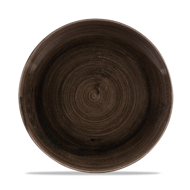 Churchill Servies Horeca Kwaliteit Stonecast Patina Iron Black Evolve Coupe Plate 26cm 12/box