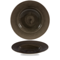 Churchill Stonecast Patina Iron Black Profile Wide Rim Bowl Large 28cm