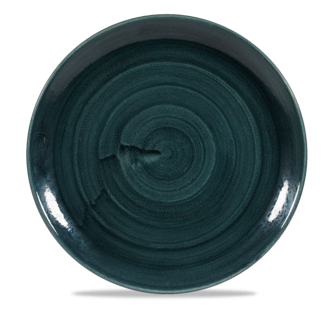 Churchill Servies Horeca Kwaliteit Stonecast Patina Rustic Teal Evolve Coupe Bord 28.8cm Churchill Servies Horeca Kwaliteit Stonecast Patina Rustic Teal Evolve Coupe Bord 28.8cm