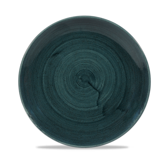 Churchill Servies Horeca Kwaliteit Stonecast Patina Rustic Teal Evolve Coupe Bord 21.7cm Churchill Servies Horeca Kwaliteit Stonecast Patina Rustic Teal Evolve Coupe Bord 21.7cm