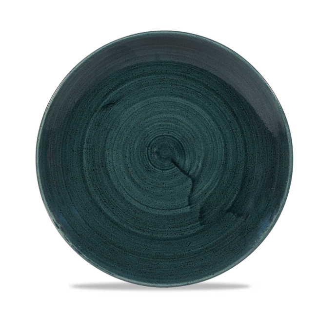 Churchill Servies Horeca Kwaliteit Stonecast Patina Rustic Teal Evolve Coupe Plate 22cm 12/box