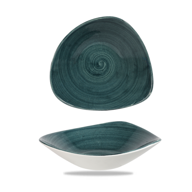 Churchill Servies Horeca Kwaliteit Stonecast Patina Rustic Teal Lotus Bowl 24cm 12/box