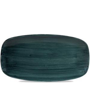Churchill Stonecast Patina Rustic Teal Chefs Oblong Bord 35.5x18.9cm
