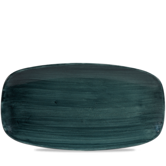 Churchill Servies Horeca Kwaliteit Stonecast Patina Rustic Teal Chefs Oblong Bord 35.5x18.9cm Churchill Servies Horeca Kwaliteit Stonecast Patina Rustic Teal Chefs Oblong Bord 35.5x18.9cm