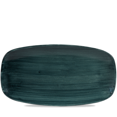 Churchill Churchill Stonecast Patina Rustic Teal Chefs Oblong Bord 35.5x18.9cm