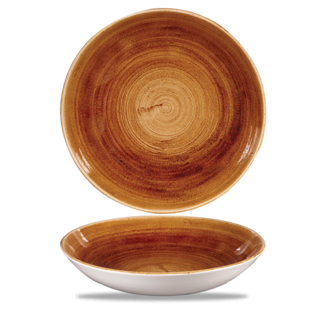 Churchill Servies Horeca Kwaliteit Stonecast Patina Vintage Copper Evolve Coupe Bowl 24.8cm