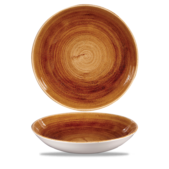 Churchill Servies Horeca Kwaliteit Stonecast Patina Vintage Copper Evolve Coupe Bowl 24.8cm