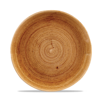 Churchill Servies Horeca Kwaliteit Stonecast Patina Vintage Copper Evolve Coupe Bord 21.7cm