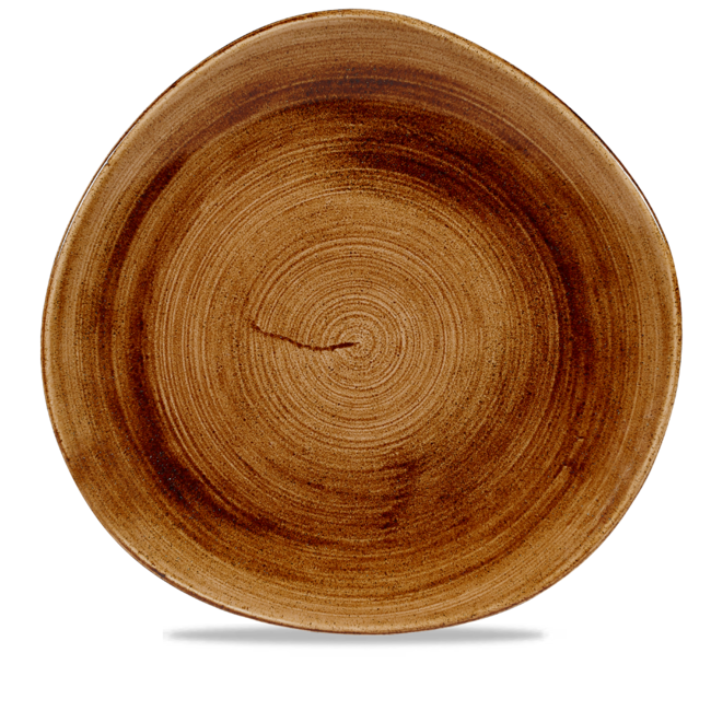 Churchill Servies Horeca Kwaliteit Stonecast Patina Vintage Copper Round Trace Bord 28.6cm