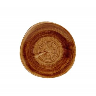 Churchill Servies Horeca Kwaliteit Stonecast Patina Vintage Copper Round Trace Bord 21cm