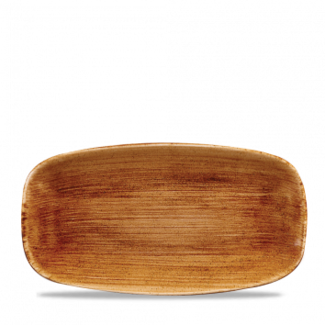 Churchill Servies Horeca Kwaliteit Stonecast Patina Vintage Copper Chefs Oblong Bord 35.5x18.9