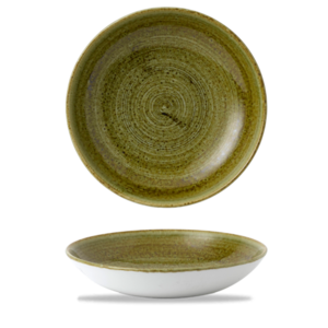 Churchill Servies Horeca Kwaliteit Stonecast Plume Green Evolve Coupe Bowl 24.8cm