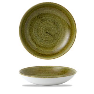 Churchill Servies Horeca Kwaliteit Stonecast Plume Green Evolve Coupe Bowl 24.8cm