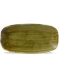 Churchill Stonecast Plume Green Chefs Oblong Bord 35.5x18.9cm