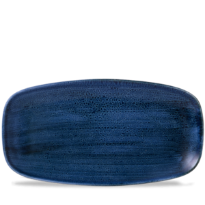 Churchill Servies Horeca Kwaliteit Stonecast Plume Ultramarine Chefs Oblong Bord 35.5x18.9cm