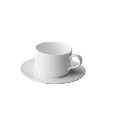 Q Basic Servies Horeca Kwaliteit Q Basic Stapelbare koffiekop 220 ml