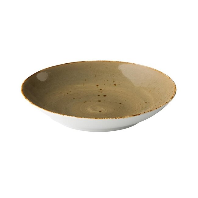 Q Authentic Servies Horeca Kwaliteit Coupe Pastabord Reactive Sand 26,2 cm 6/box