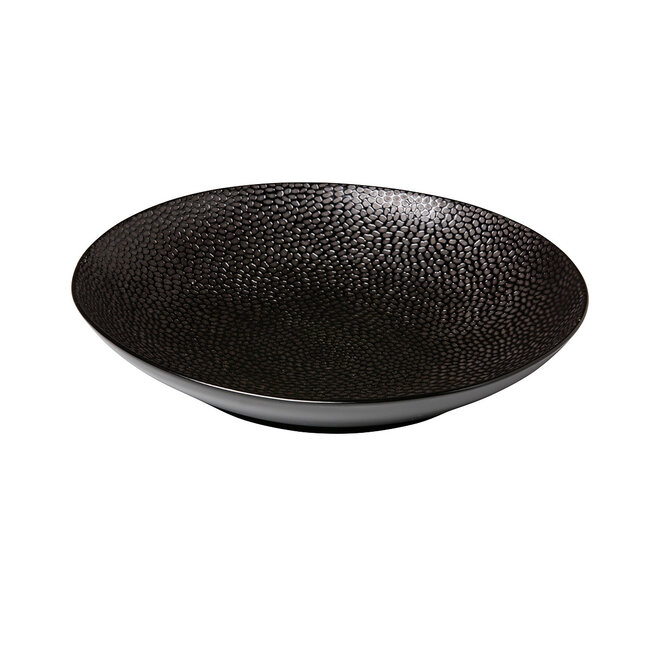 Q Authentic Servies Horeca Kwaliteit Coupe pastabord Honeycomb Black 25,5 cm