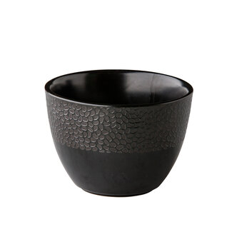 Q Authentic Servies Horeca Kwaliteit Ronde kom Honeycomb zwart 500 ml