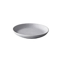 Q Authentic Tinto diep rond bord mat grijs 26,5 cm