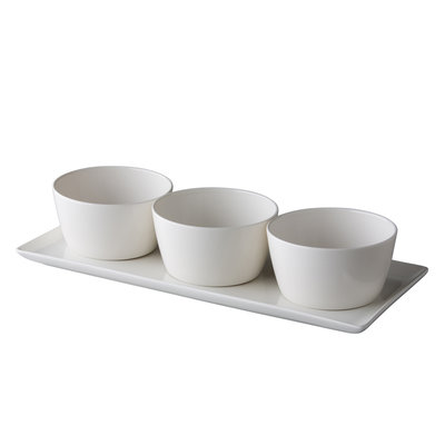 Q Fine China QFC rechthoekig bord New York 35,5 x 15,5 cm