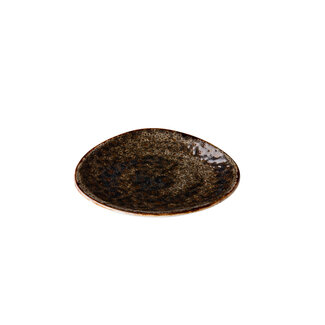 Q Authentic Servies Horeca Kwaliteit Jersey bord driehoek bruin 21 cm