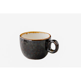 Q Authentic Servies Horeca Kwaliteit Jersey koffiekop stapelbaar bruin 160 ml
