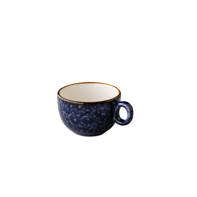 Q Authentic Servies Horeca Kwaliteit Jersey cappuccino kop stapelbaar blauw 200 ml