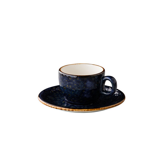 Q Authentic Servies Horeca Kwaliteit Jersey Koffiekop Stapelbaar Blauw 160 ml 6/box