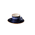 Q Authentic Jersey espressoschotel blauw 13 cm