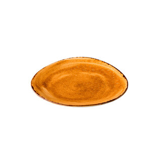 Q Authentic Servies Horeca Kwaliteit Jersey bord driehoek Oranje 21 cm