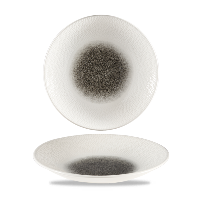 Churchill Servies Horeca Kwaliteit Raku Quartz Black Isla Deep Coupe Plate 25.5cm 12/box