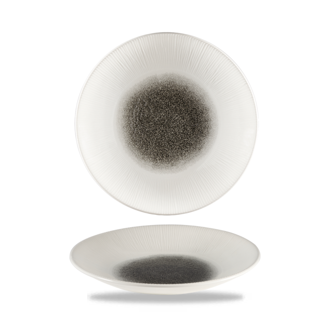 Churchill Servies Horeca Kwaliteit DISCONTINUED Raku Quartz Bl Bamboo Deep Coupe Plate 12/box