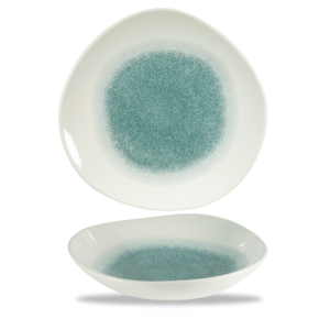 Churchill Raku Jade Green Round Trace Bowl 26.4cm