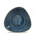 Churchill Stonecast Blueberry Triangle Shallow Bowl 21x21cm