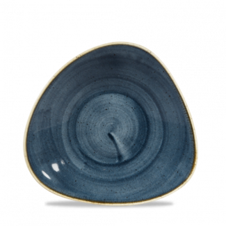 Churchill Servies Horeca Kwaliteit Stonecast Blueberry Triangle Shallow Bowl 21x21cm