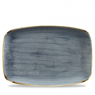 Churchill Servies Horeca Kwaliteit Stonecast Blueberry Oblong Chefs Bord 34.4cm x 23.4cm