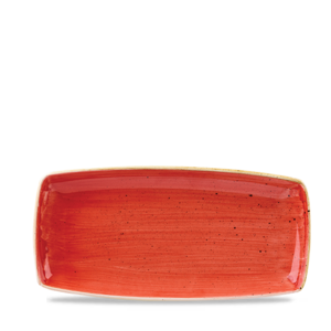 Churchill Servies Horeca Kwaliteit Stonecast Berry Red Oblong Bord 29.5cm