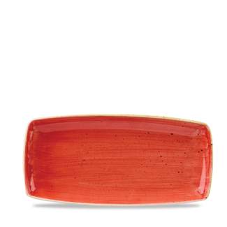 Churchill Servies Horeca Kwaliteit Stonecast Berry Red Oblong Bord 29.5cm