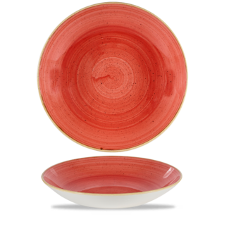Churchill Servies Horeca Kwaliteit Stonecast Berry Red Coupe Large Bowl 31cm