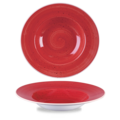 Churchill Servies Horeca Kwaliteit Stonecast Berry Red Profile Wide Rim Bowl Large 27.69cm