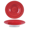 Churchill Stonecast Berry Red Profile Wide Rim Bowl Large 27.69cm